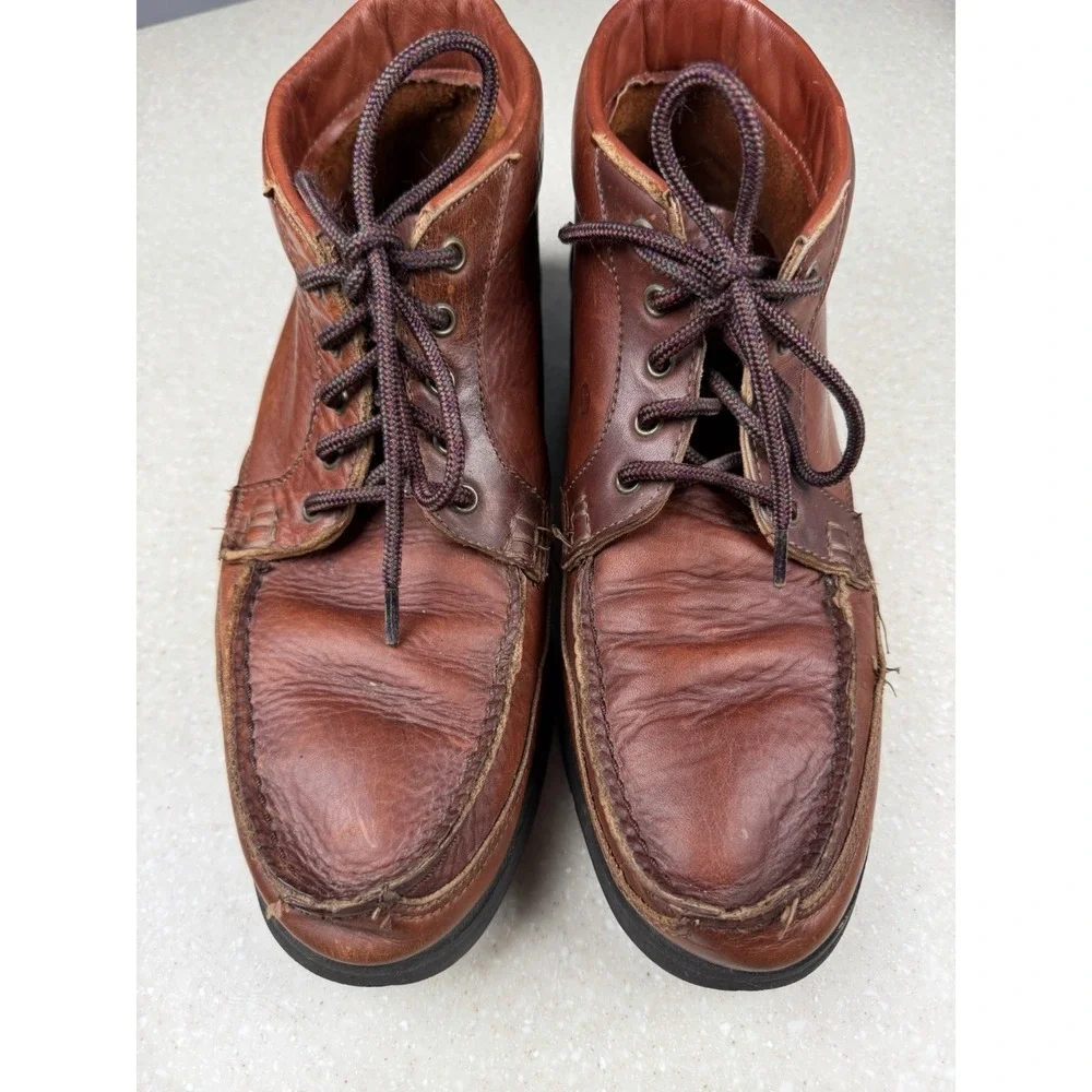 Red Wing Men's Brown Chukka Soft Toe Boots Size 13 B Shoes Made in USA